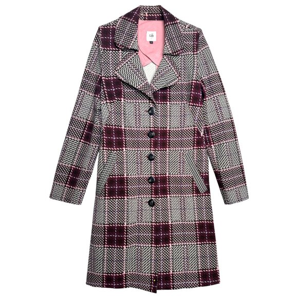 CABI SOVEREIGN PLAID CHIC TRENCH COAT CLEAN GIRL MODERN VSCO SMALL - Picture 3 of 13